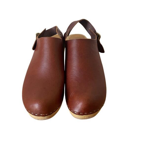 BRYRSuzie Clogs in Cognac Leather Size 10/11